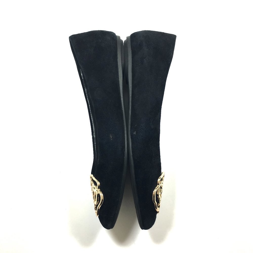 Taryn Rose Fiona Black Suede Flat - Picture 8 of 8
